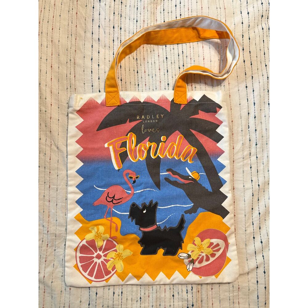 Radley London Loves Florida Canvas Tote Bag NWOT